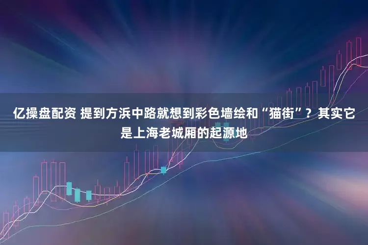 亿操盘配资 提到方浜中路就想到彩色墙绘和“猫街”？其实它是上海老城厢的起源地